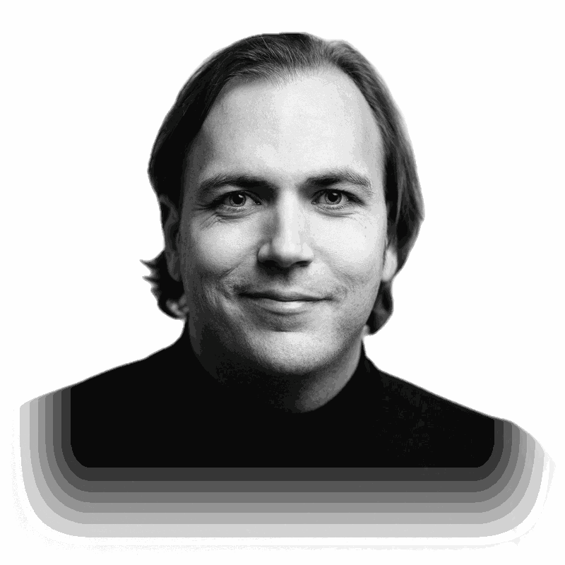 Jonas Reggelin, Schwarz-Weiß-Porträt